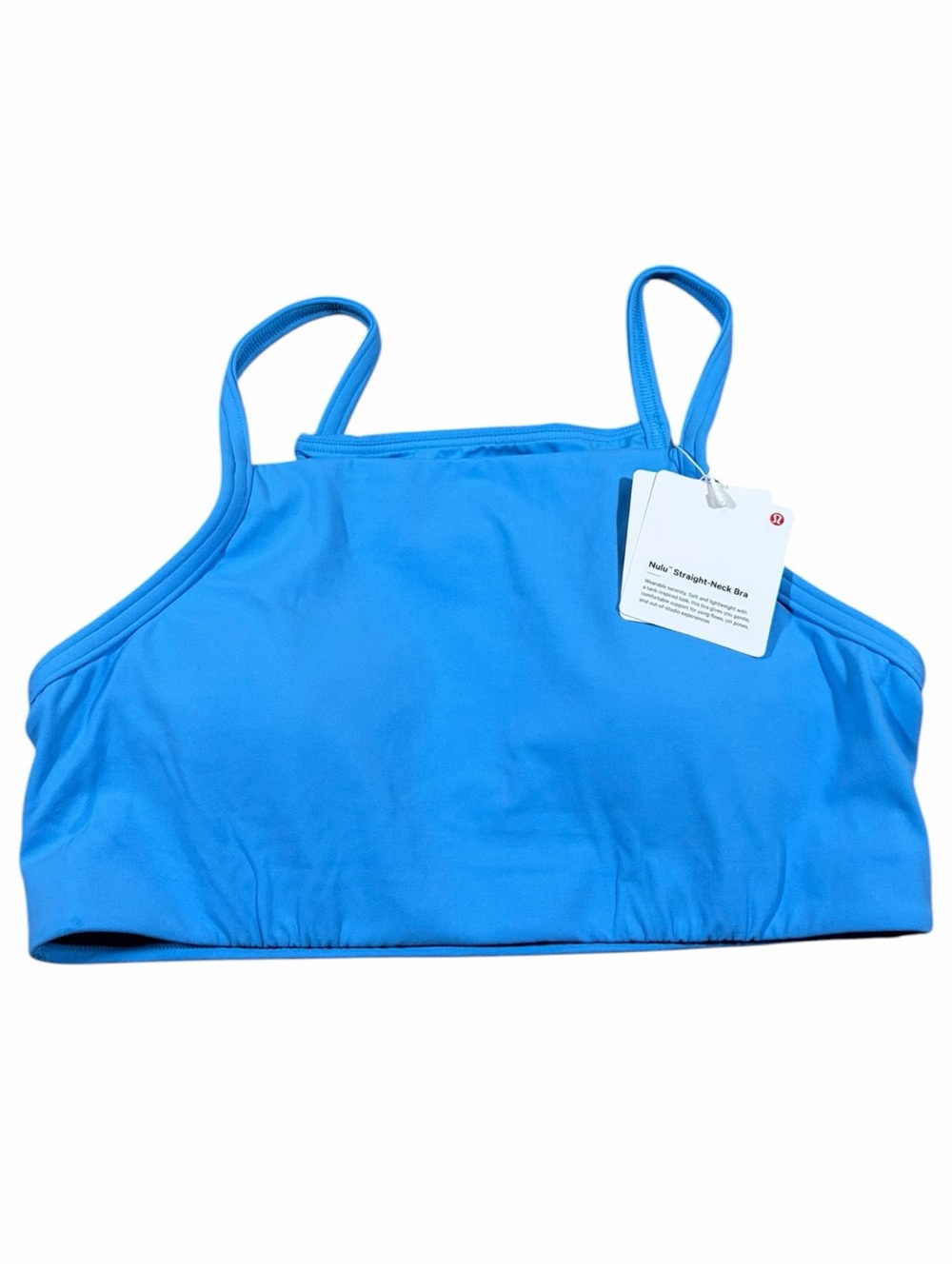 NWT Lululemon Nulu Straight-Neck Bra *Light Support (Ocean Wave) Size M